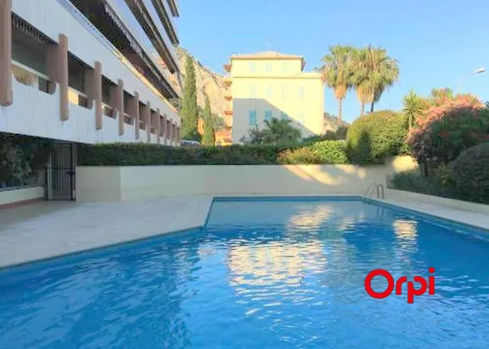 Spacieux, Climatise Avec Vue Mer, Piscine, Wifi Et Parking Prive A - Fr-1-647-29 Menton
