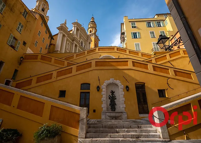 Spacieux, Climatisé Avec Vue Mer, Piscine, Wifi Et Parking Privé à - Fr-1-647-29 Menton